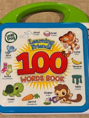 LeapFrog Learning Friends 100 Words Book - Blue & Green